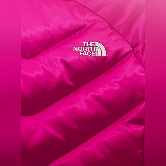 Women’s NorthFace 550 Chevron Puffer Jacket- Pink-‎ Size Small G16 - Picture 5 of 10